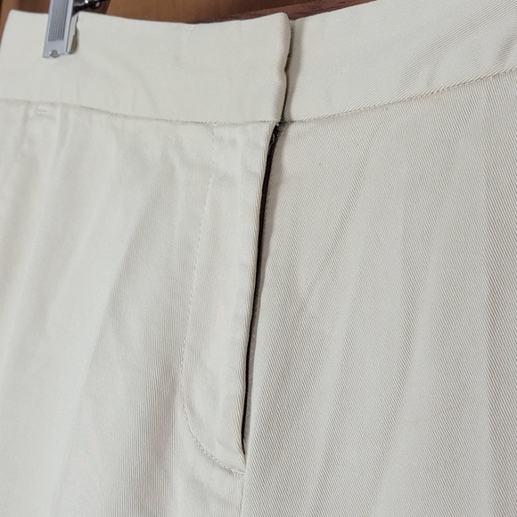 Tory Burch Khaki Flare Pants Size 2 - Picture 2 of 7